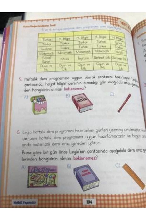 Bilfen -netbil 2.sınıf Tüm Dersler Soru Bankası - 4