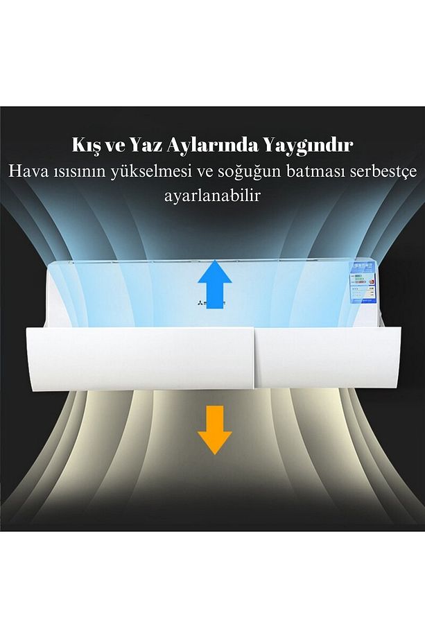 Ayarlanabilir Split Klima Hava Yönlendirici Aparat Tak Çıkar Pratik Klima Aksesuarı - 6