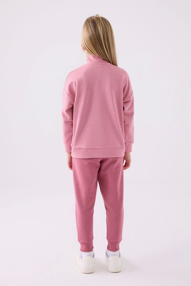 Kız Çocuk Pembe Eşofman Takımı - 5