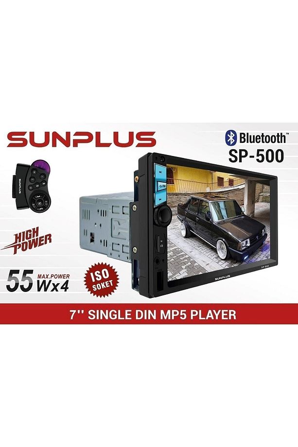 Sp-500 7" Mp5 Çalar 55w X 4 Bluetooth Dokunmatik Ekran Oto Teyp - 1
