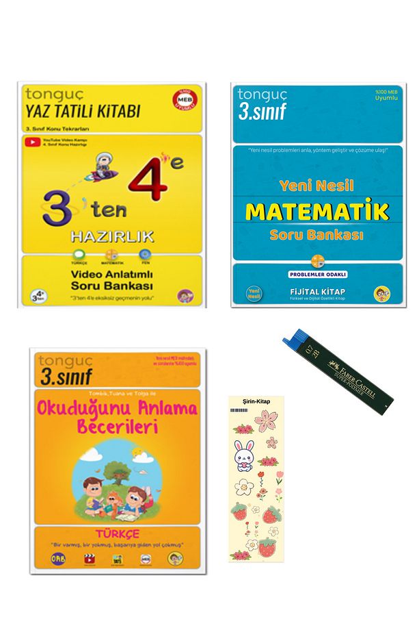 3'TEN 4'E HAZIRLIK KİTABI, 3. SINIF YENİ NESİL MATEMATİK VE 3. SINIF OKUDUĞUNU ANLAMA BECERİLERİ - 7