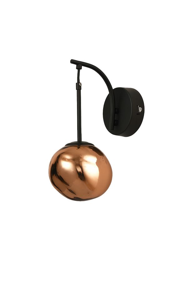 Rainbow Aplik Asimetrik Rose Camlı Dekor Aydınlatma İçin Modern Sarkıt APLİK - (Loş ışık verir) - 2
