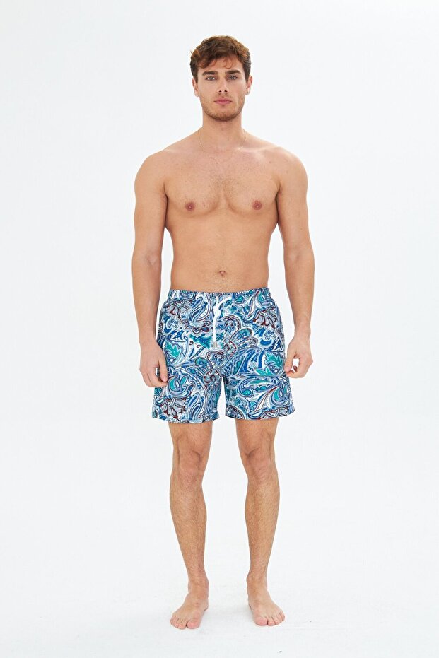 Erkek Şirince Deniz Şortu - 1