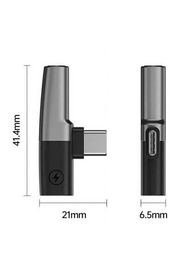 30w Hızlı Şarj Type-c To 3.5 Mm Kulaklık Dönüştürücü Çevirici Şarj Kulaklık Adaptörü Type-c T - 4