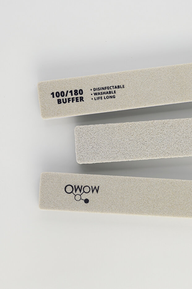 مبرد علوي للأظافر 100/180 رمادي مستطيل - 6