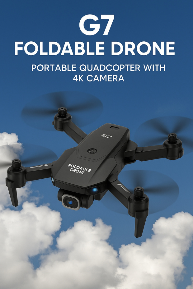 G7 Pro Drone Katlanabilir Tasarım, Kumanda Ve Uygulama Kontrollü - 2