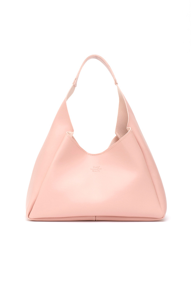 Powder Shk19 Faux Leather, Snap Fastener, Single Compartment, Zippered Makeup Bag, Hand, Arm and Shoulder Bag