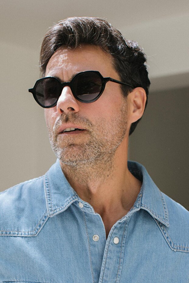 Stork Black Men's Sunglasses