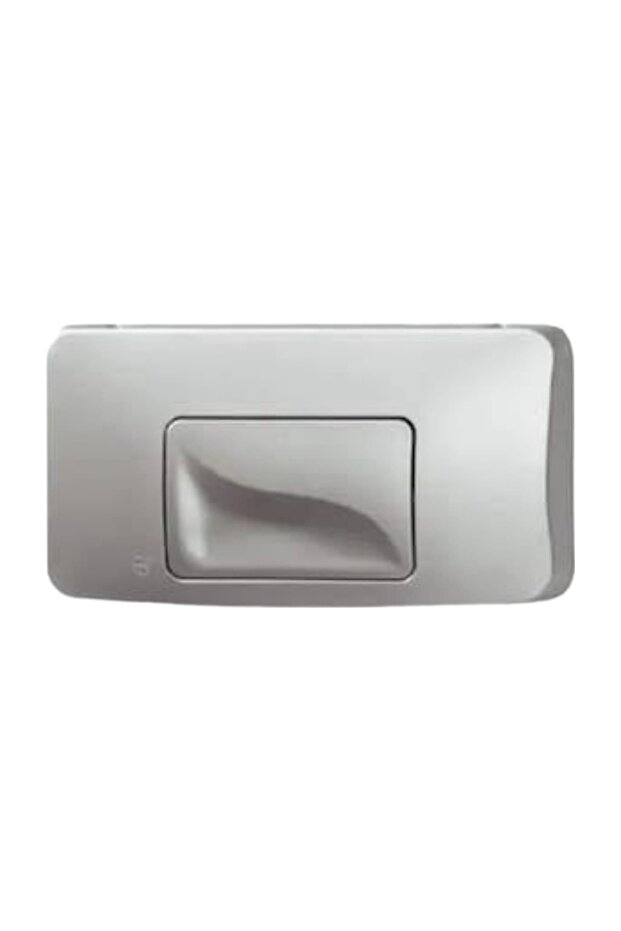 Vitra Uyumlu Gömme Rezervuar Kumanda Panel Kapağı (TEK KADEMELİ MAT KROM) - 3