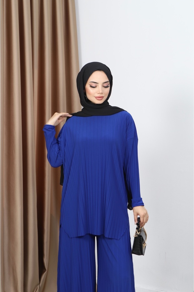 Piliseli Pantolonlu Takım - 5