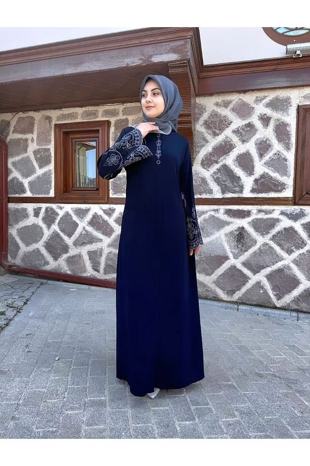 Yaldiz nakış işleme yazlık ferace - 4