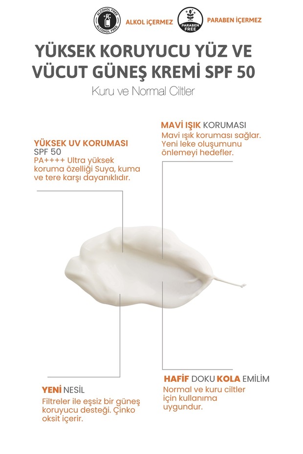 Spf 50 Yüz Güneş Kremi Yüksek Korumalı Uva-uvb 50 ml - 4