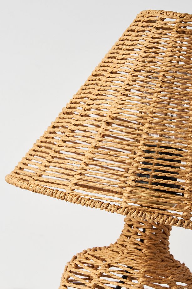 Mateo İpli Rattan Hasır Abajur - 4
