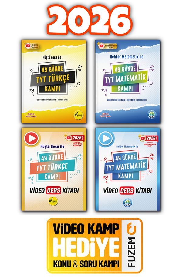 Tyt 49 Günde Video Ders Notları Ve Soru Bankası Rüştü Hoca Ile 49 Günde Tükçe Video Ders Notları - 1