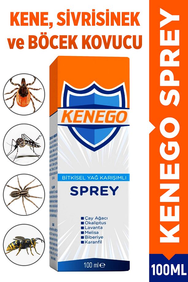 Doğal Kene, Sivrisinek ve Böcek Kovucu Bitkisel Karışımlı Sprey Losyon 100 ml - 8