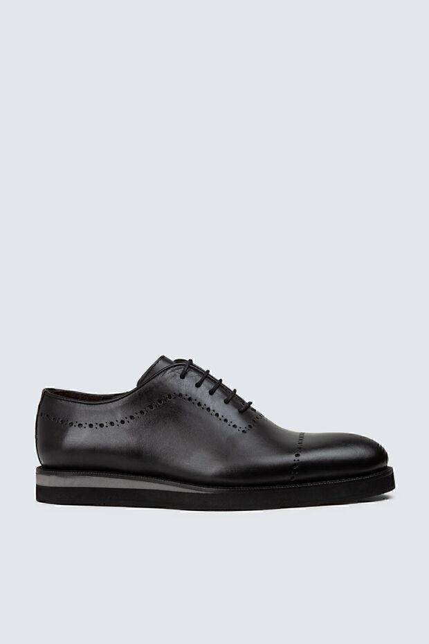 Genuine Leather Men's Black Daily Shoes