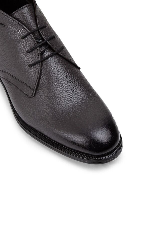 Hakiki Deri Gri Erkek Bot - 5