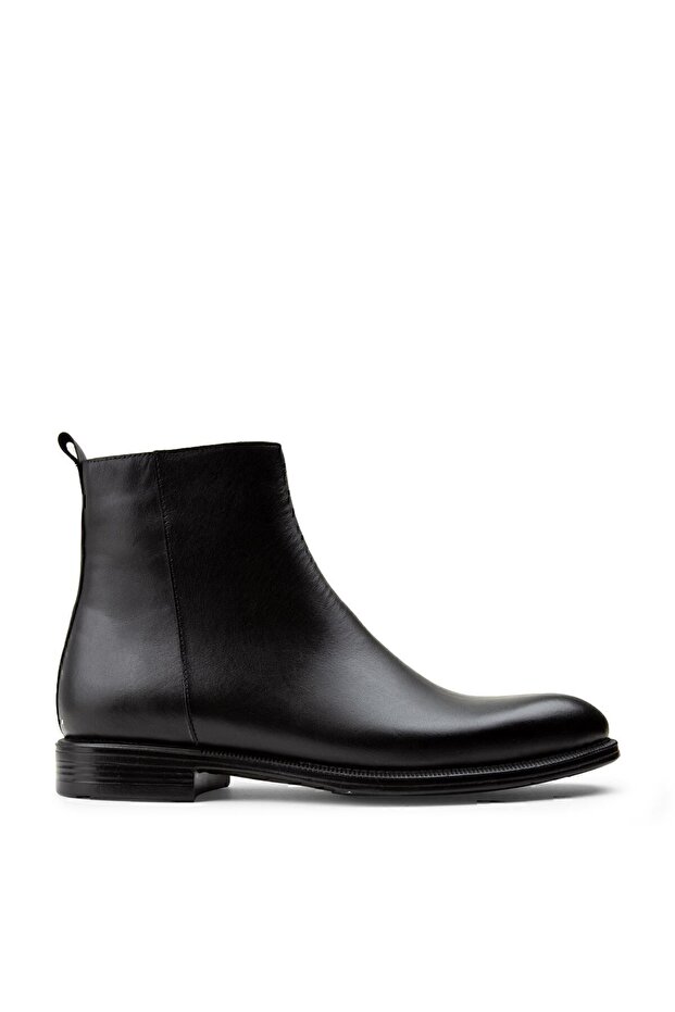 Genuine Leather Black Chelsea Men's Boots