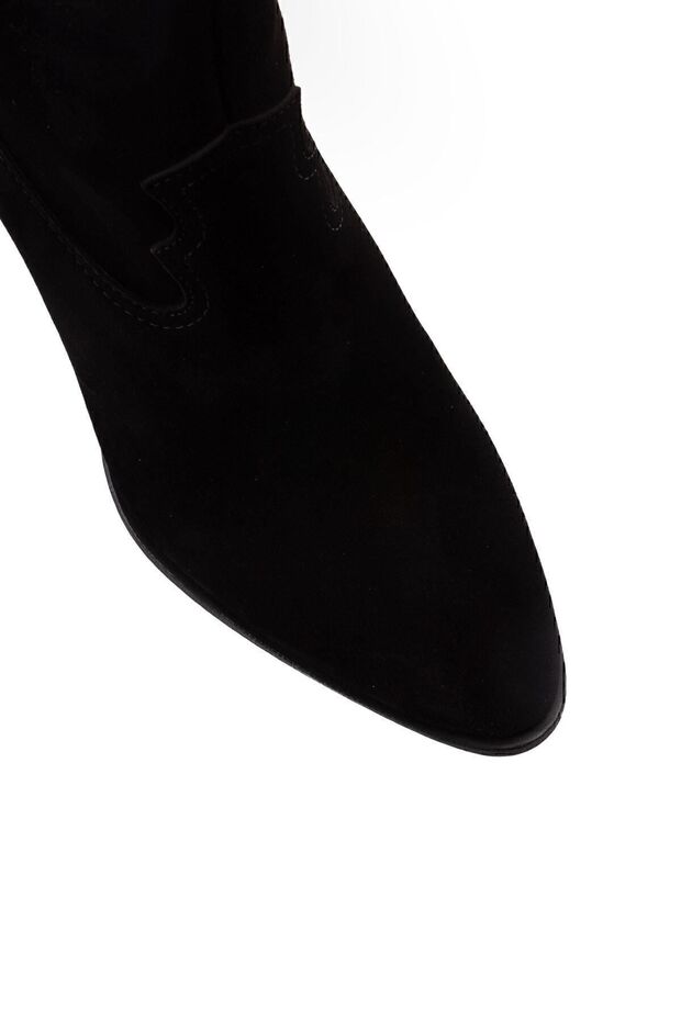 Hakiki Süet Siyah Kadın Bot - 7