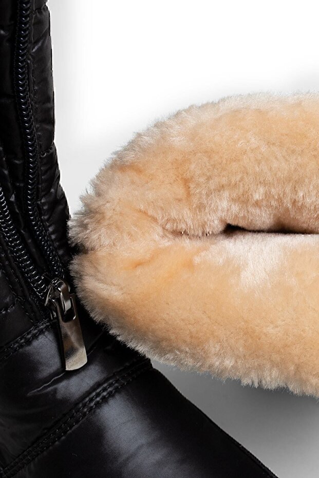 Siyah Kadın Kar Botu - 8