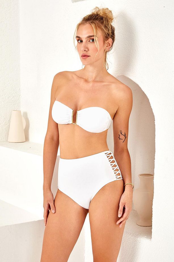 Yanları Çapraz Biyeli Tek Alt 4403 - 1