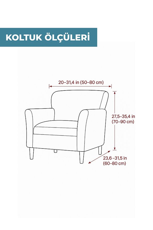 Tekli Berjer Jakarlı Lastikli Koltuk Örtüsü - 6