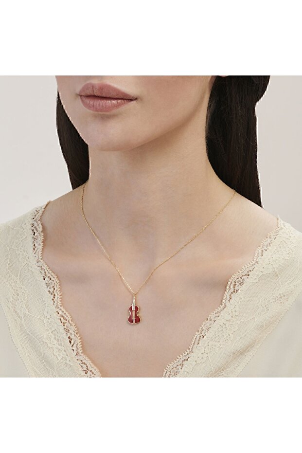 Altın Keman Kolye - 2