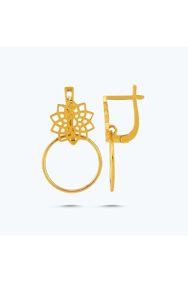 22 Ayar Mandala Küpe - 3