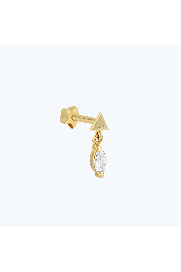 Altın Tragus Piercing - 2