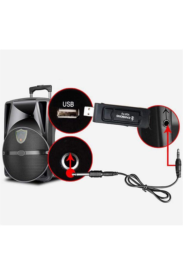Kablosuz El Mikrofonu + USB Alıcı , Öğretmen, Karaoke ve Sunumlar İçin - 7