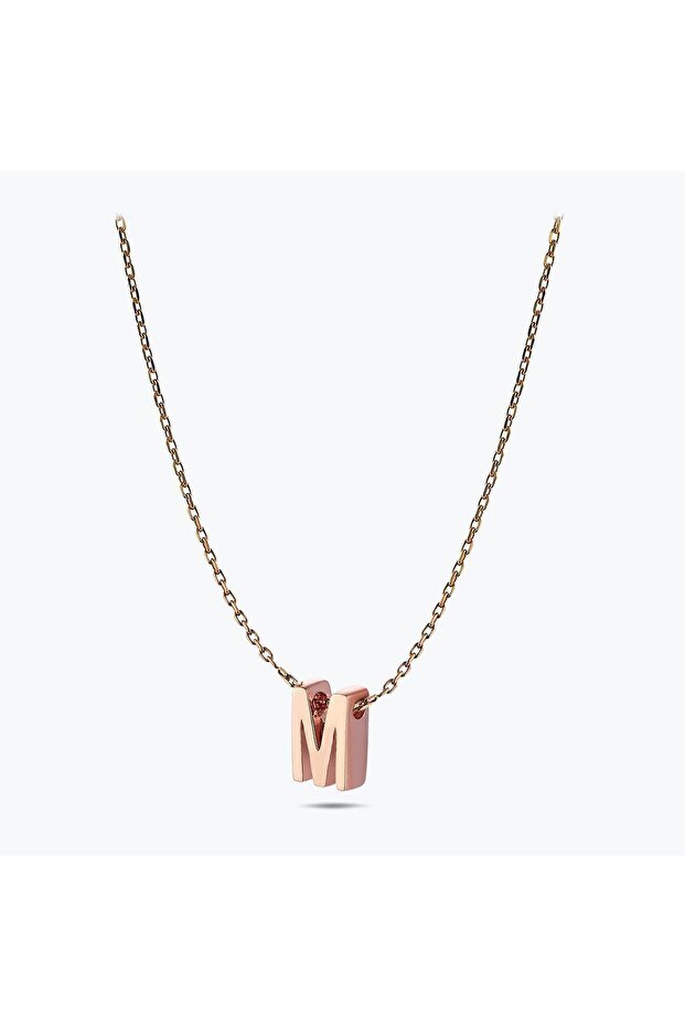 Altın M Harfi Kolye - 3