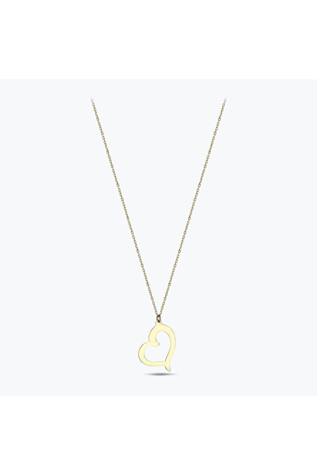 Altın Kalp Kolye - 1