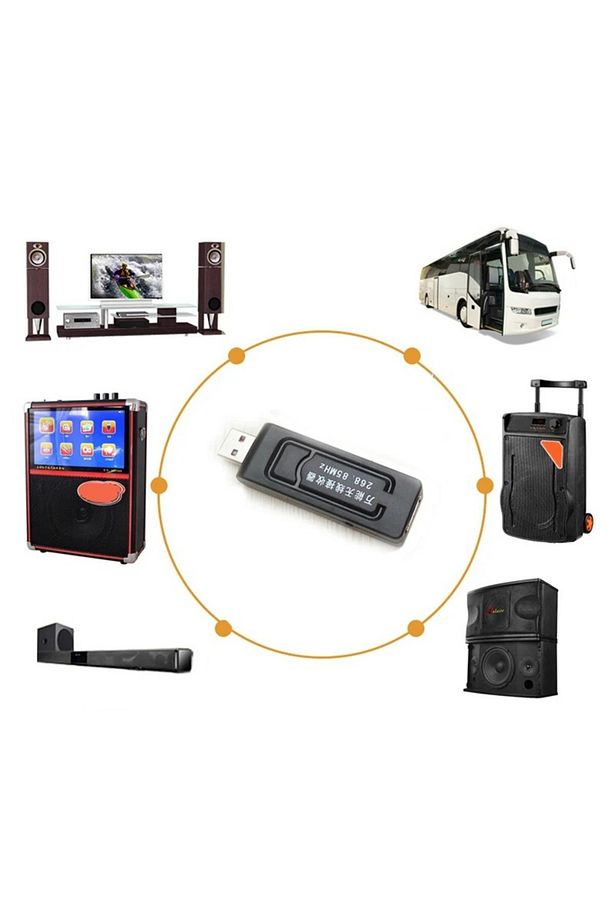 Kablosuz El Mikrofonu + USB Alıcı , Öğretmen, Karaoke ve Sunumlar İçin - 3