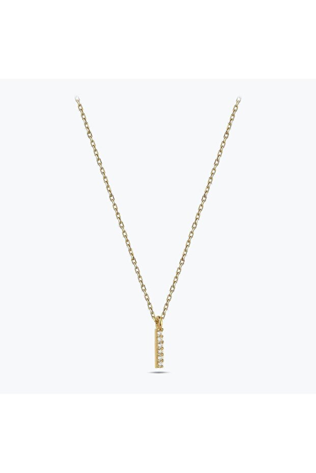 Altın I Harfi Kolye - 3