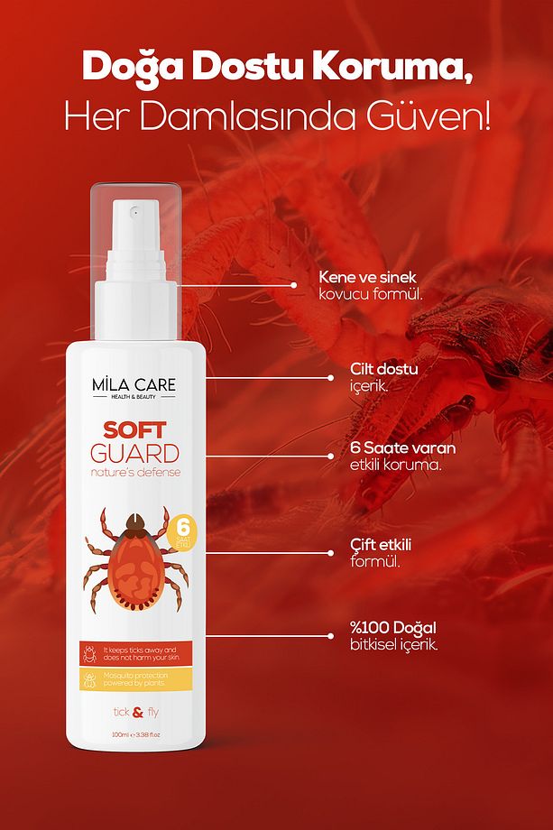Soft Guard Sivrisinek Ve Kene Kovucu Sprey Losyon Bitkisel Tüm Vücut Için 100ml - 4
