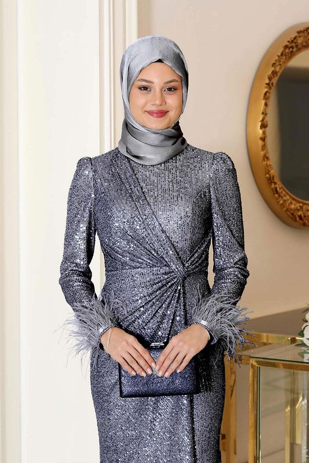 Hüma Abiye Gümüş SN84 - 5