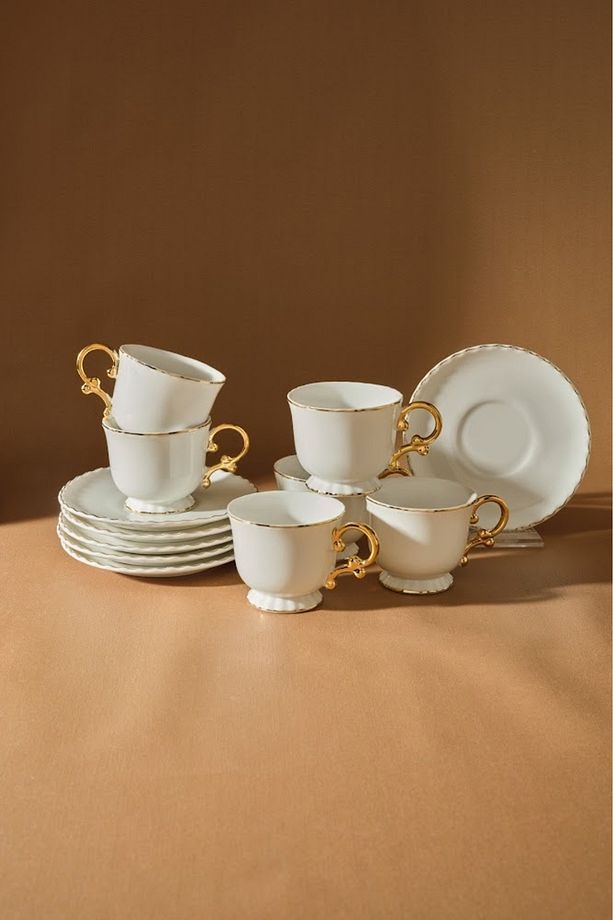 Elegant 6 Kişilik Kahve Fincan Takımı 80 ml - 1