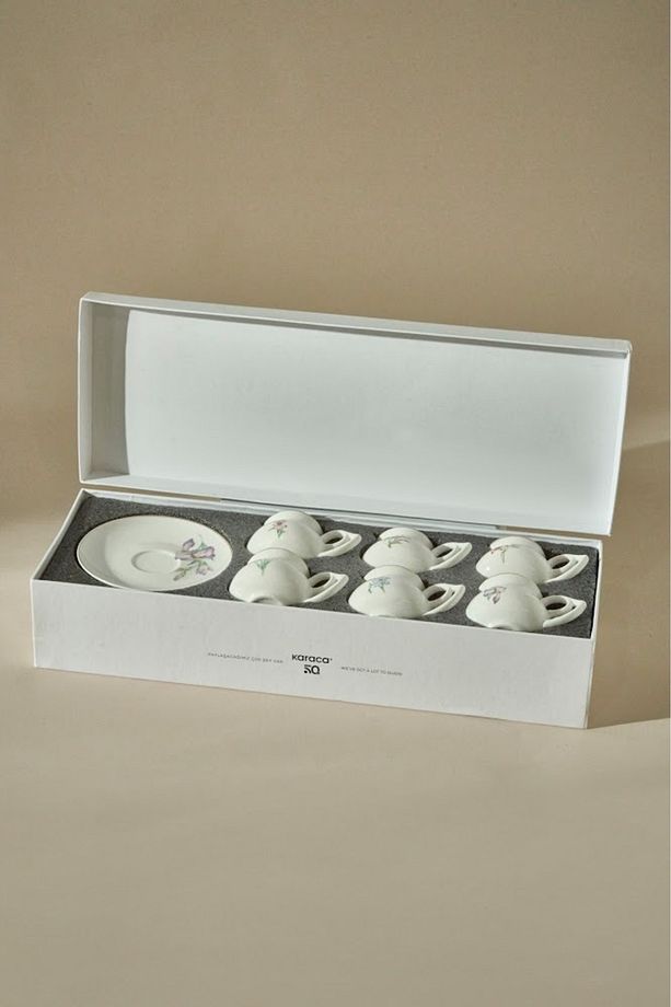Botanik 6 Kişilik Kahve Fincan Takımı 80 ml - 5