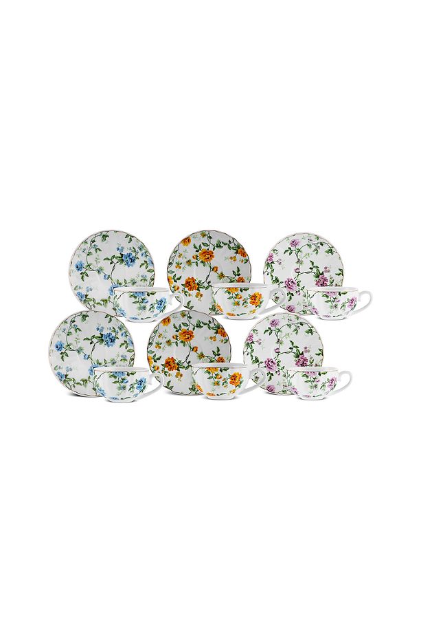 Flora 6 Kişilik Kahve Fincan Takımı 90 ml - 7