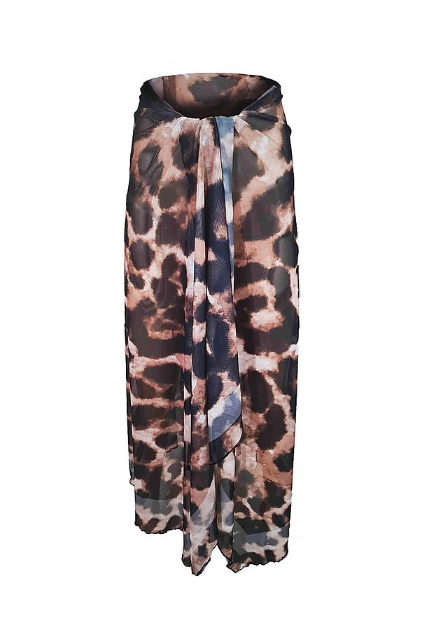 Curve Mesh Transparan Leopar Pareo - 2