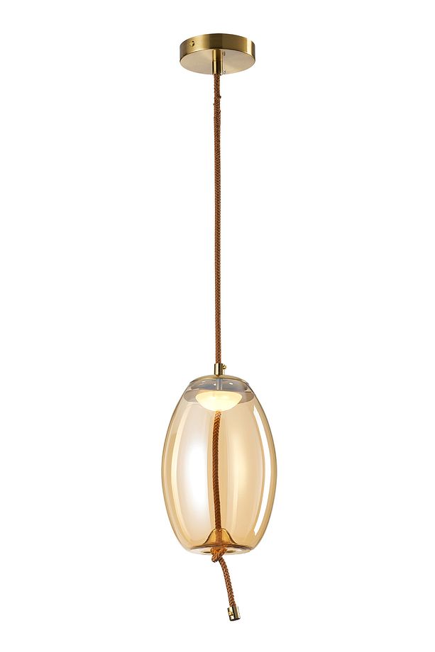 Stone Tekli 5 Watt 3000K Eskitme Bal Camlı Led Sarkıt Avize - 2