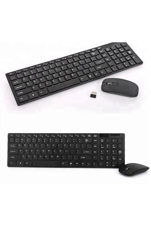 Wireless Sesiz Kablosuz Klavye Mouse Set - 2