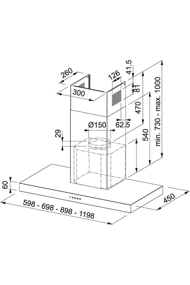 Format Fdf Eg6 90 Xs Duvar Tipi 90 Cm Davlumbaz - 2