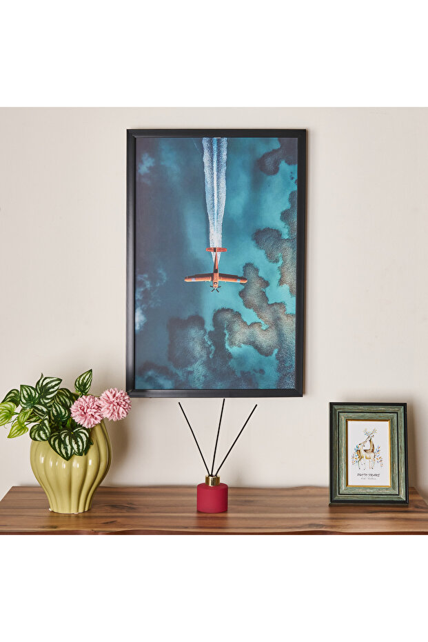 Deco Plain Tablo - Mavi - 40x60 cm - 1