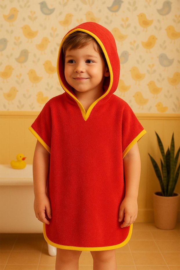 Towel Cotton Boy Girl Hooded Sea Beach Pool Children's Poncho