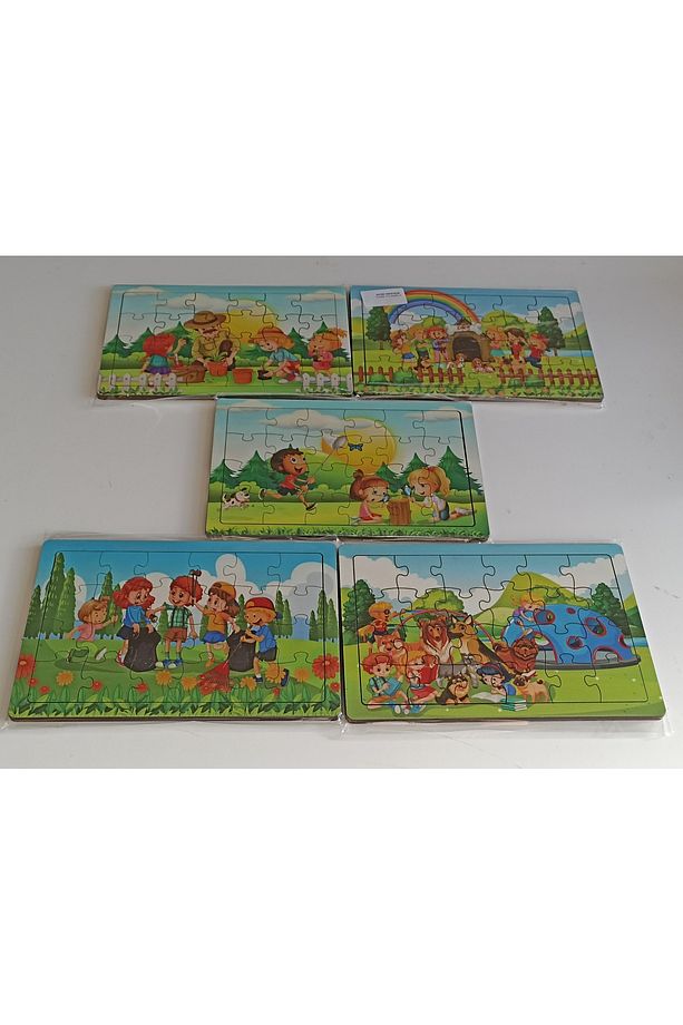 Ahşap Çocuk Yapboz Puzzle Seti 10’lu (model-1+2) - 2
