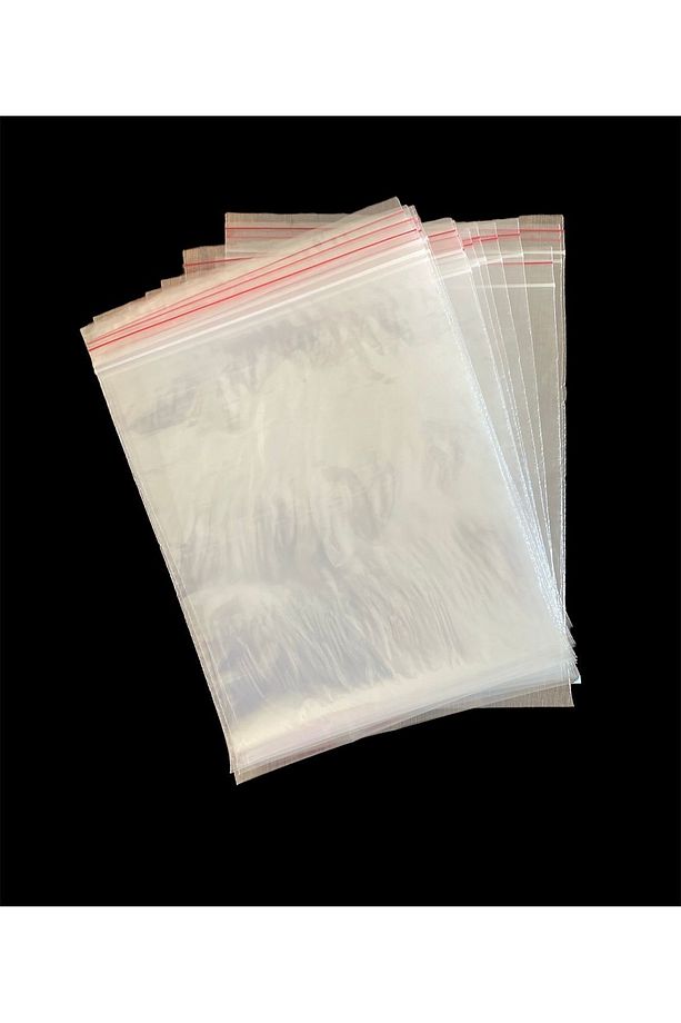 50 Adet 16*20 Cm Şeffaf Kilitli Poşet Torba - 4