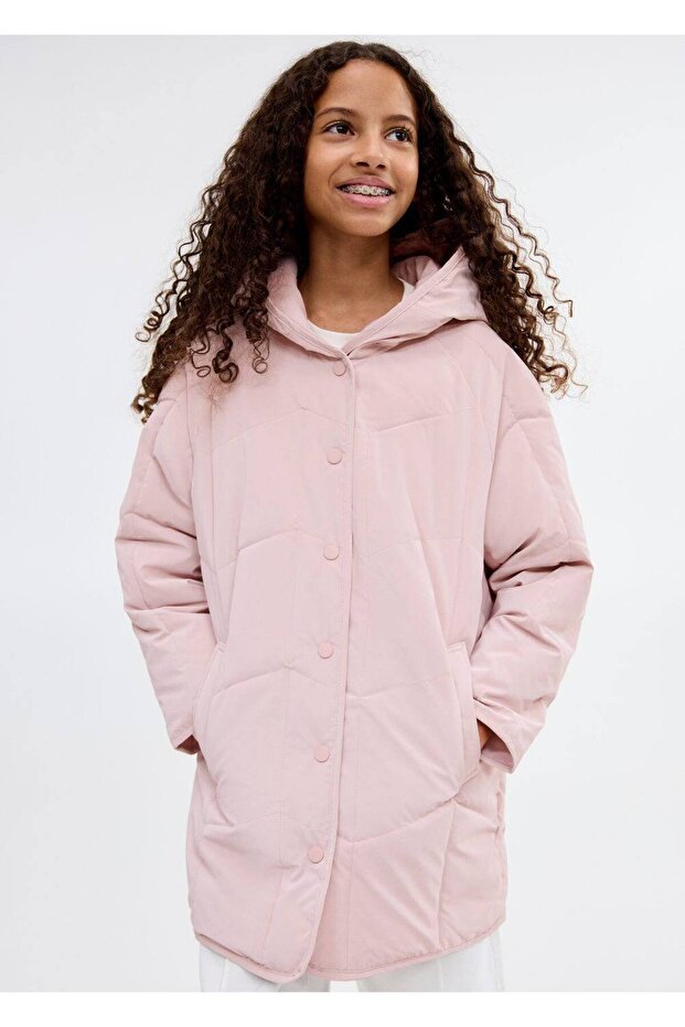 Kapüşonlu kapitone anorak - 2