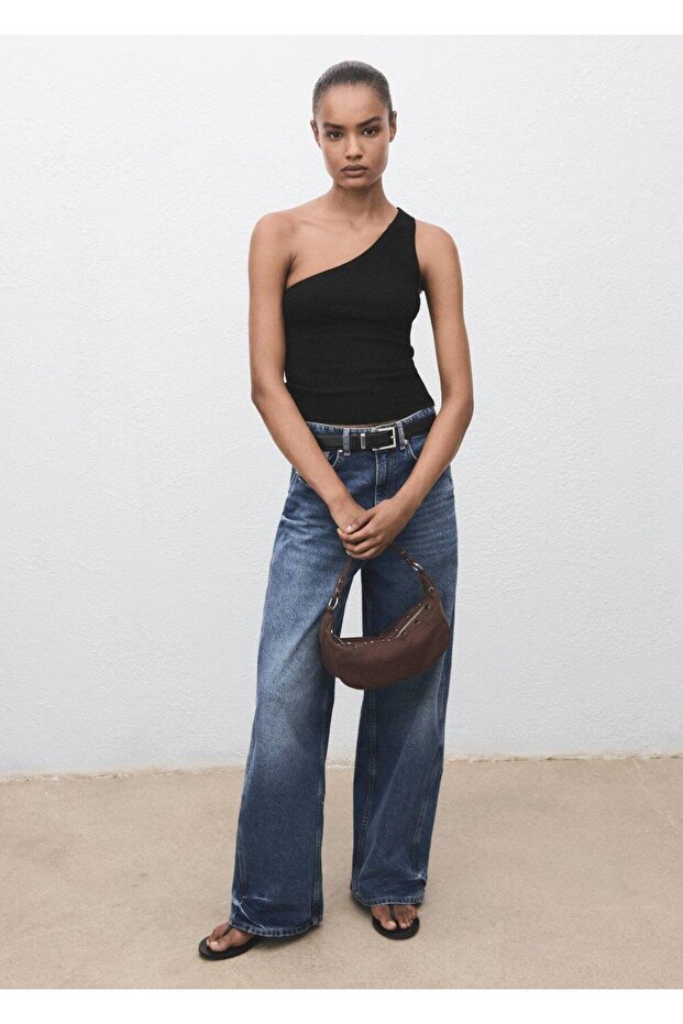 Düğümlü asimetrik bluz - 2