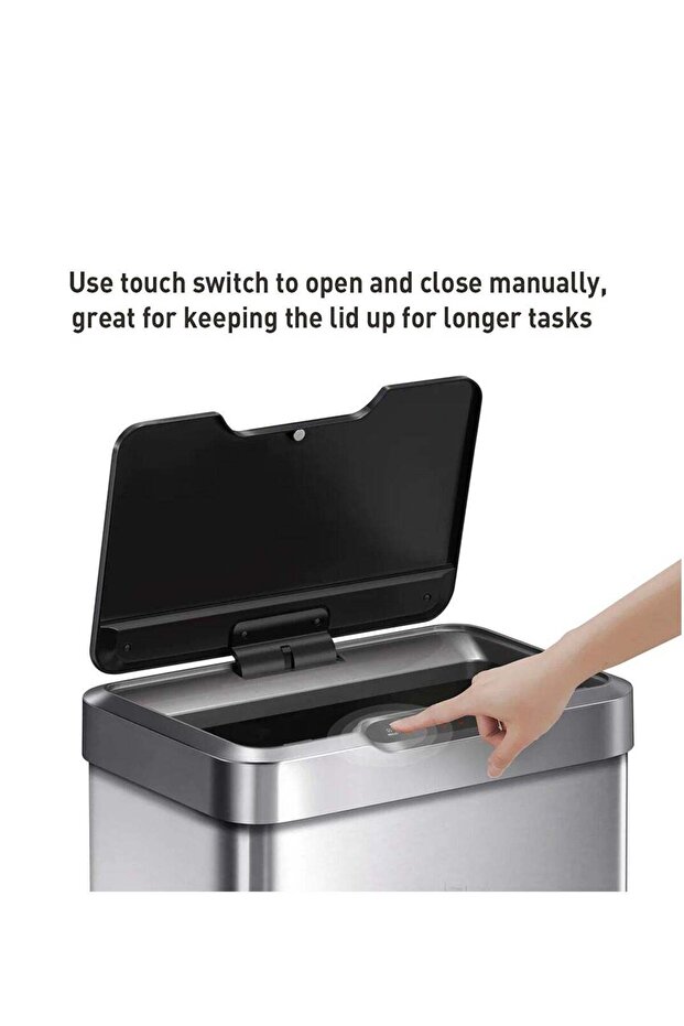Mirage 30l Sensor Trash Bin – Brushed Stainless Steel, Soft-close, Fingerprint-resistant